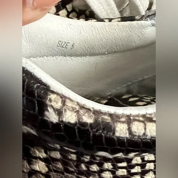 Paige Annie Snake Embossed Mid Top Sneaker - Picture 5 of 6